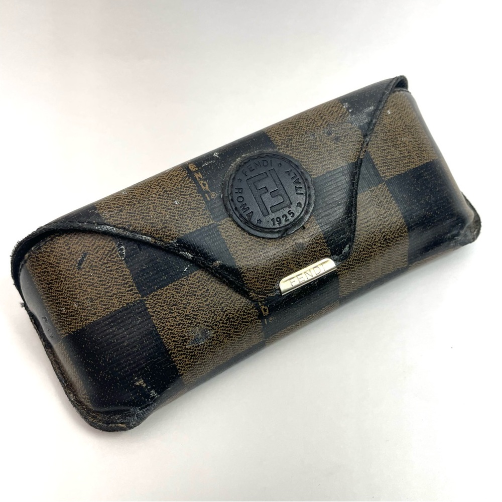 Vintage FENDI Eyeglass Sunglasses Case Roma Italian Occhiali ITALY Reading Snap